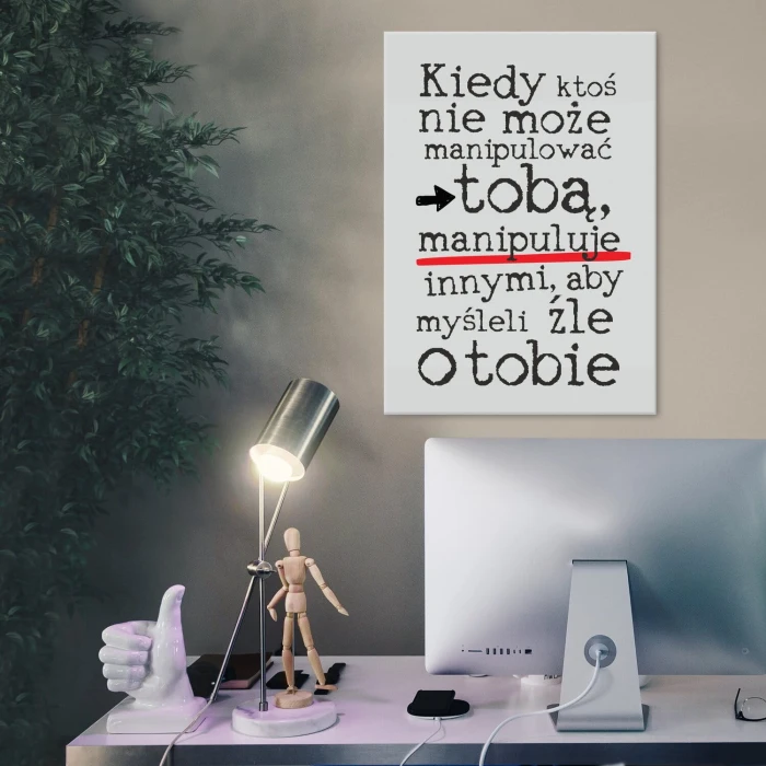 Plakat metalowy Manipulacja Prezent