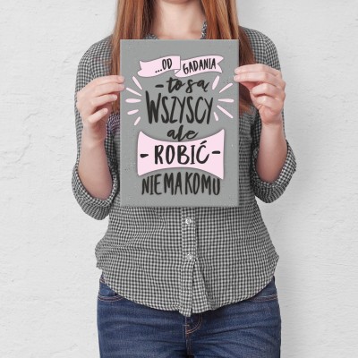 Plakat metalowy od gadania są wszyscy Prezent