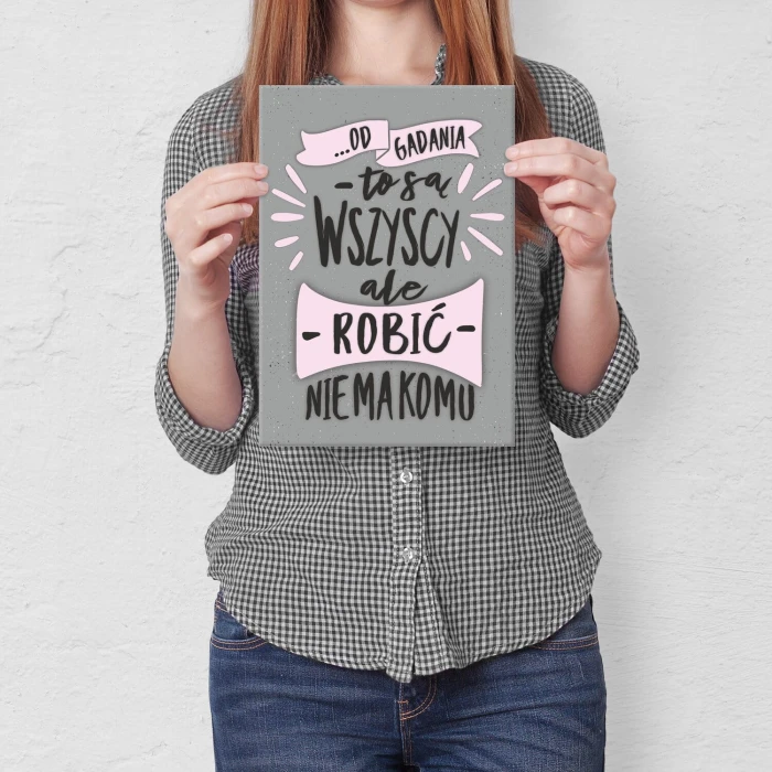 Plakat metalowy od gadania są wszyscy Prezent