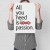 Poster metal all you need is passion gift
