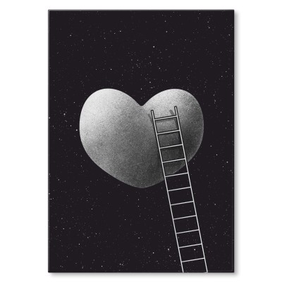 Poster metal a ladder to the heart gift