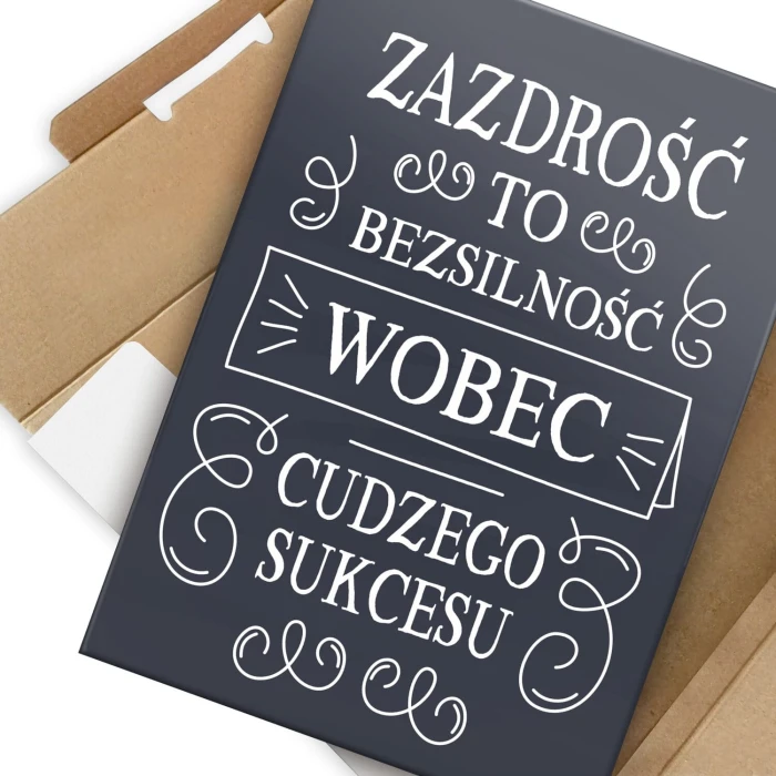 Plakat metalowy Zazdrość Prezent