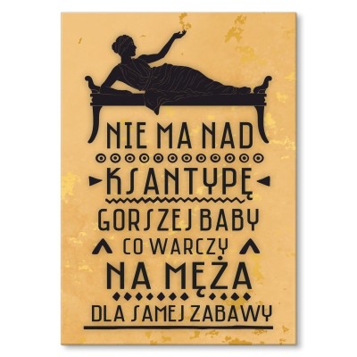 Poster metal Ksantypa gift