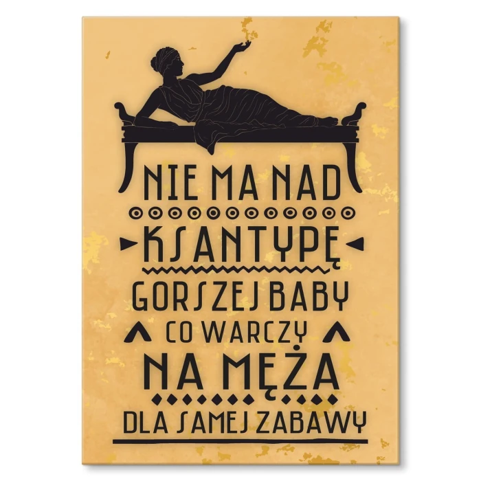 Poster metal Ksantypa gift