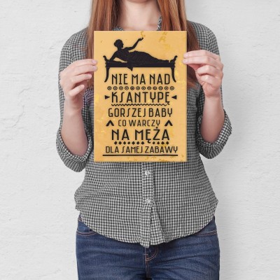 Poster metal Ksantypa gift