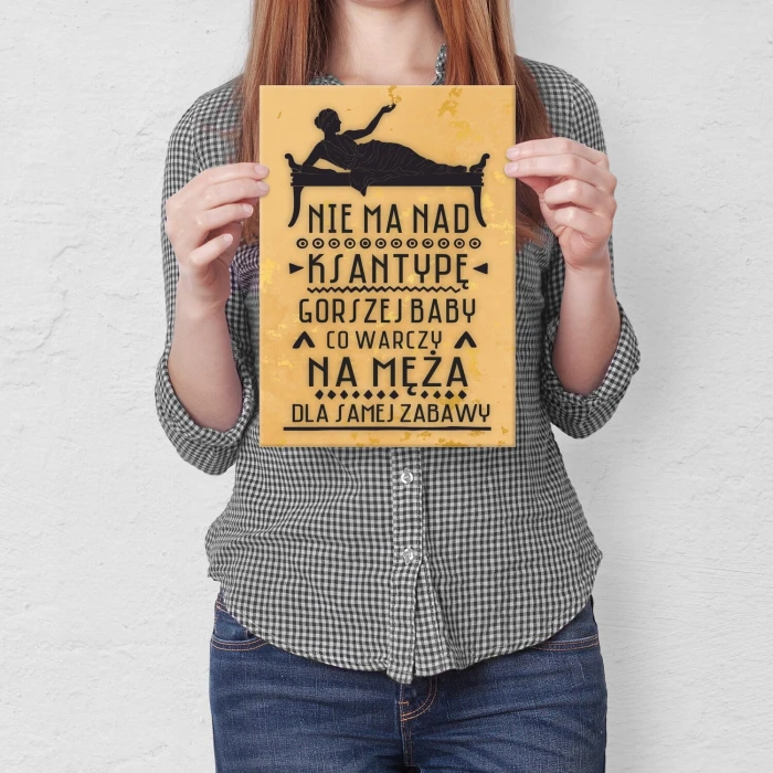 Plakat metalowy Ksantypa Prezent