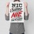 Poster metal Nic samo nie przychodzi gift