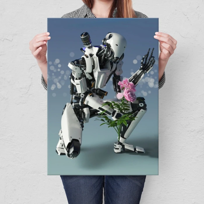 Poster metal lovely robot gift