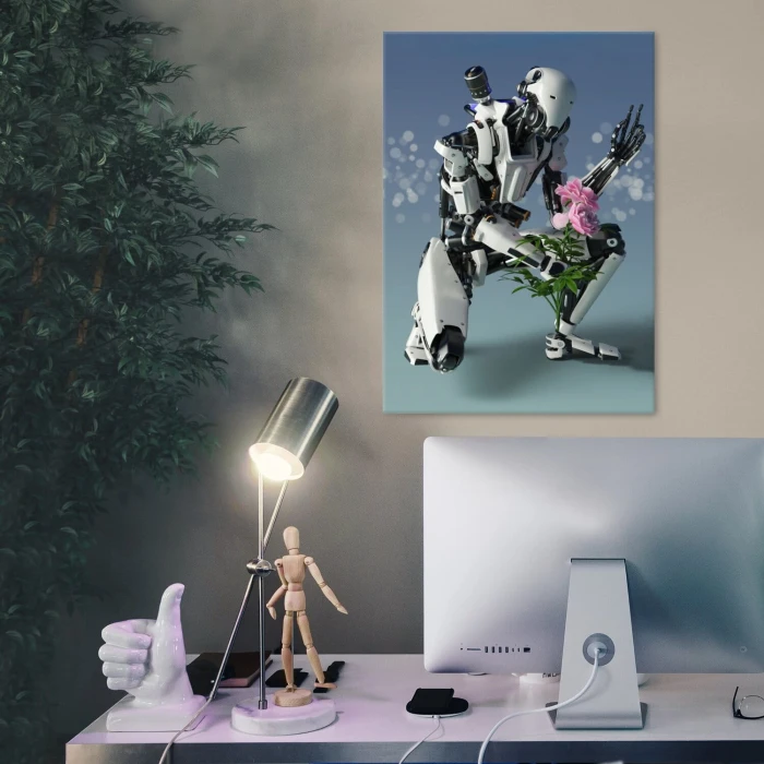 Poster metal lovely robot gift