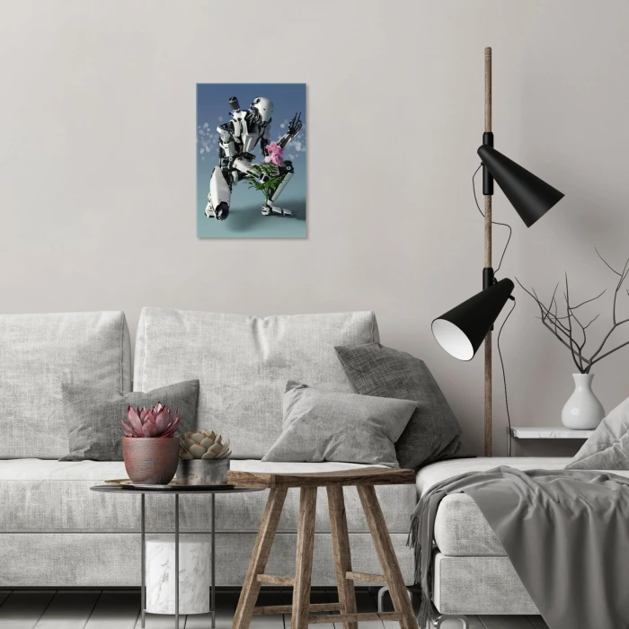 Poster metal lovely robot gift