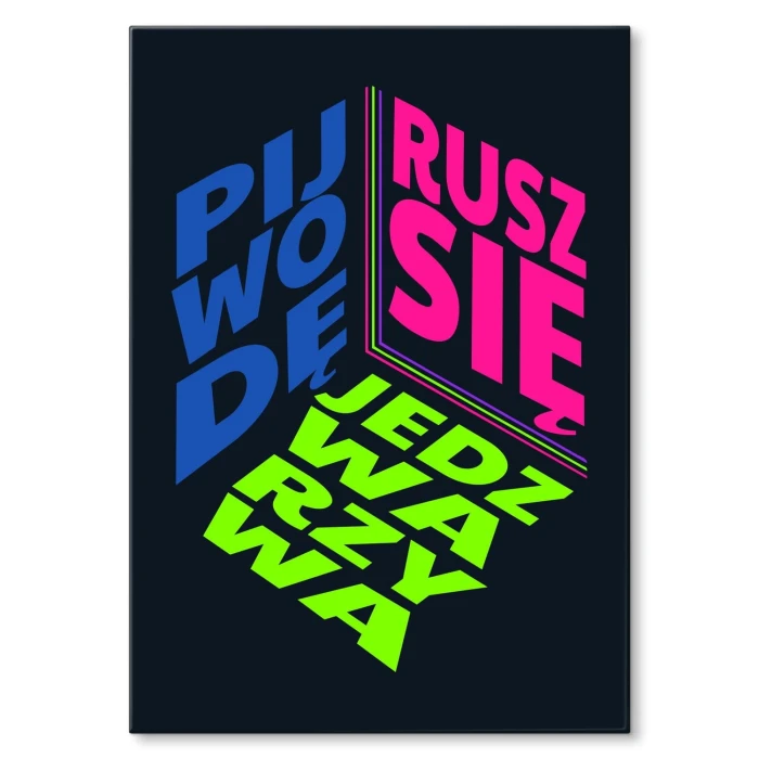 Plakat metalowy jedz warzywa Prezent