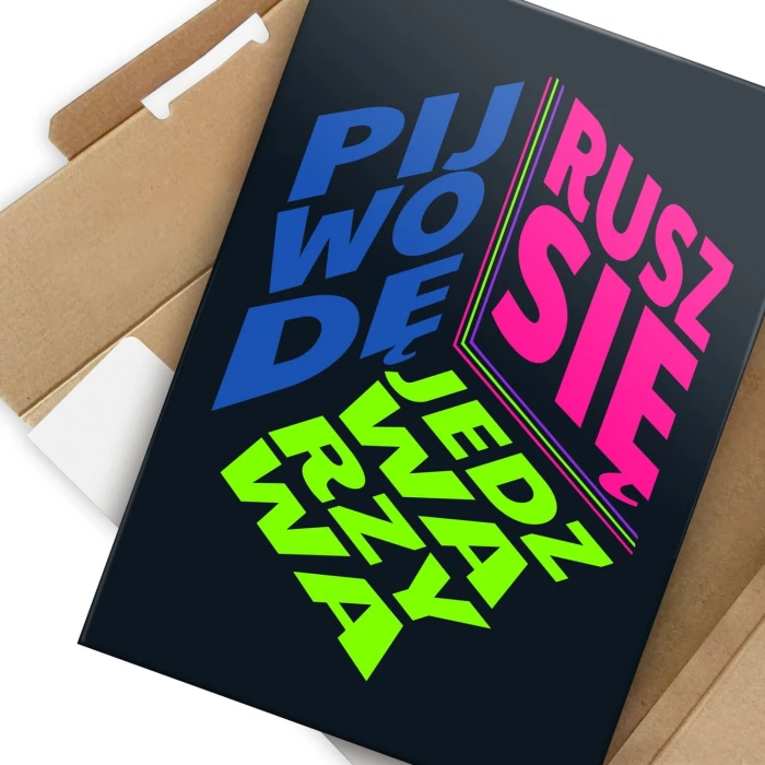 Poster metal jedz warzywa gift