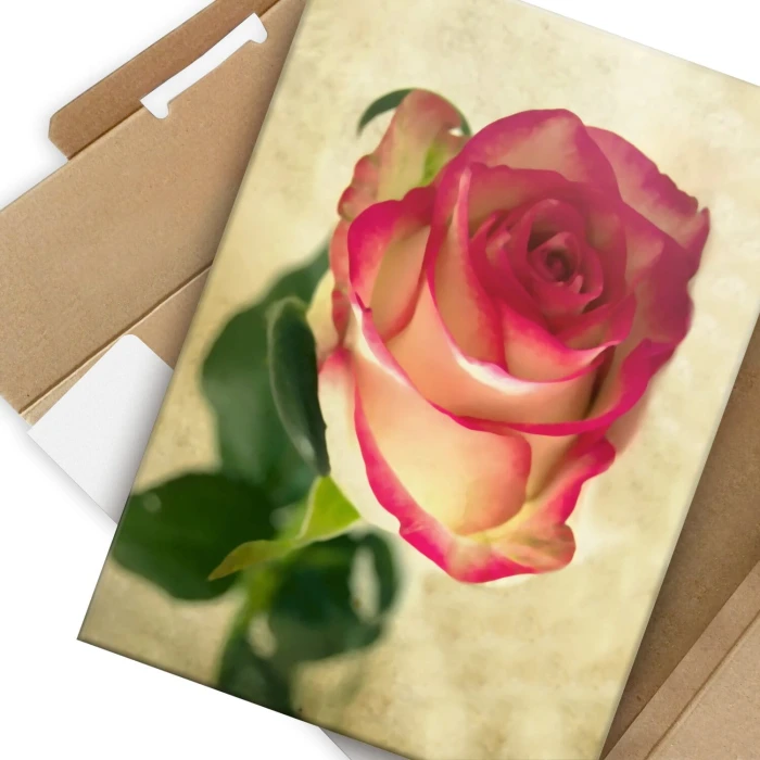 Plakat metalowy natural rose Prezent