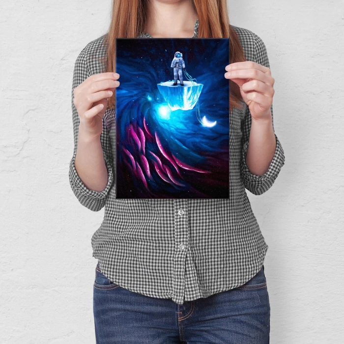 Poster metal astronaut dream gift