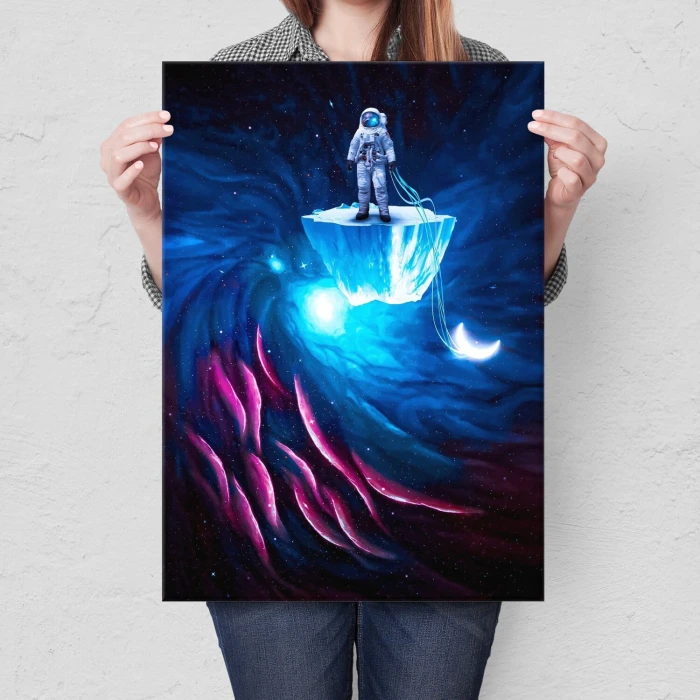 Poster metal astronaut dream gift