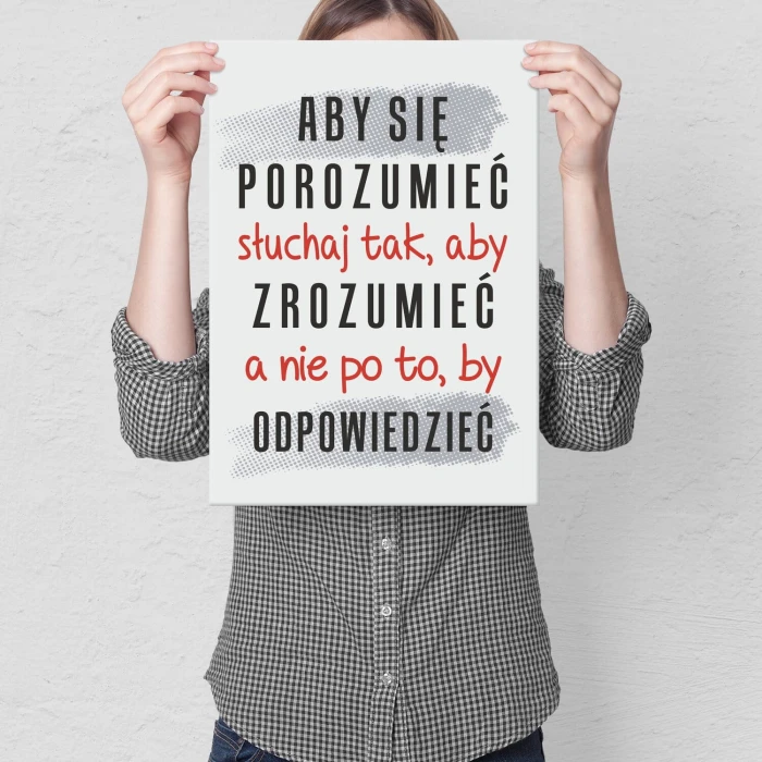 Poster metal aby się porozumieć gift