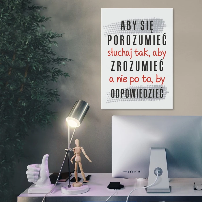 Plakat metalowy aby się porozumieć Prezent