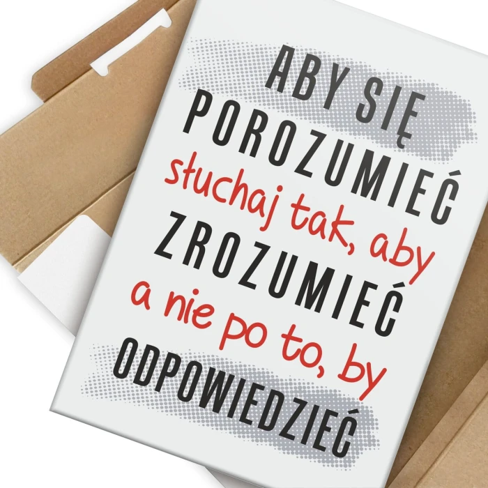 Poster metal aby się porozumieć gift