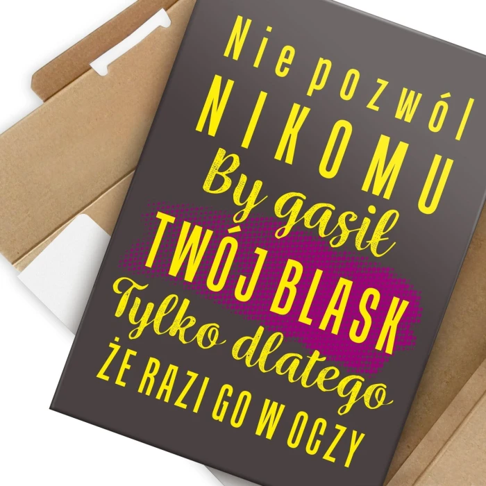 Poster metal nie pozwól nikomu gift
