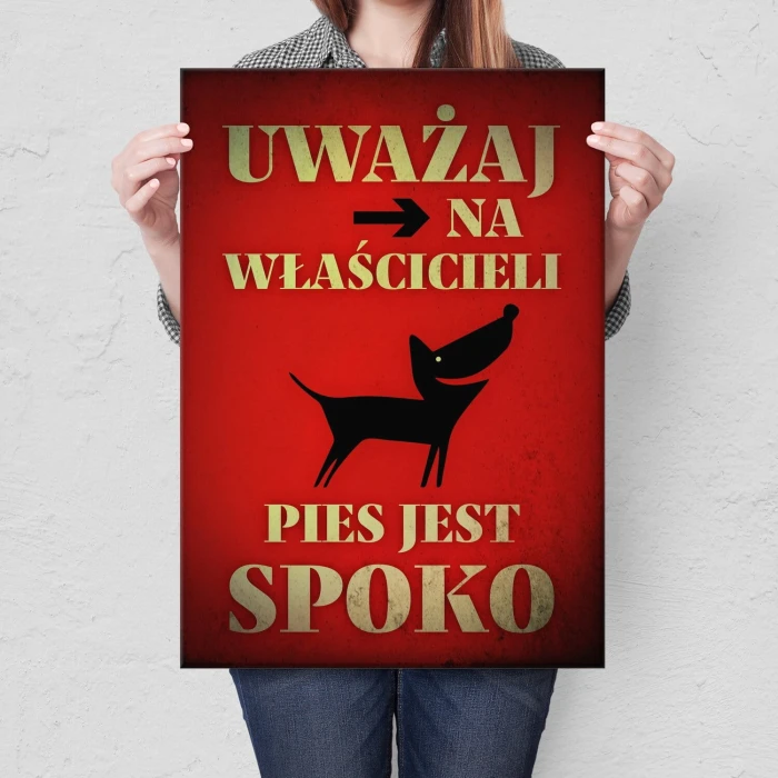 Poster metal pies jest spoko gift