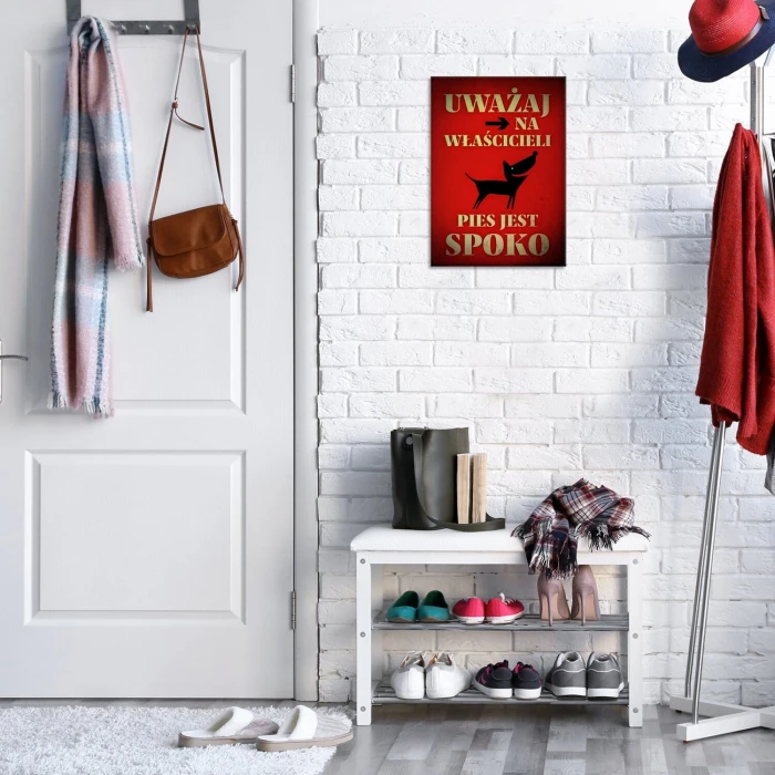Plakat metalowy pies jest spoko Prezent