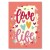 Poster metal love life gift