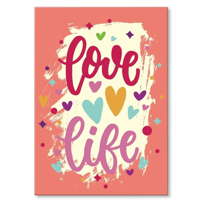 Poster metal love life gift