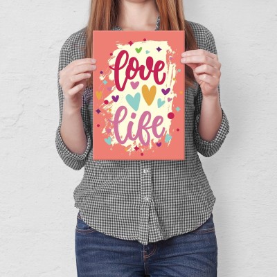 Poster metal love life gift
