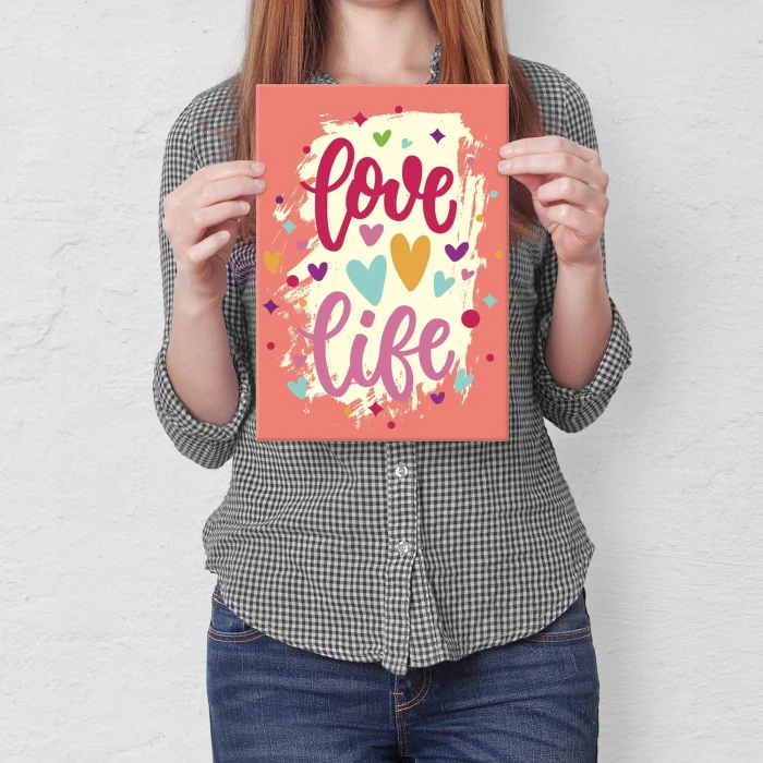 Poster metal love life gift