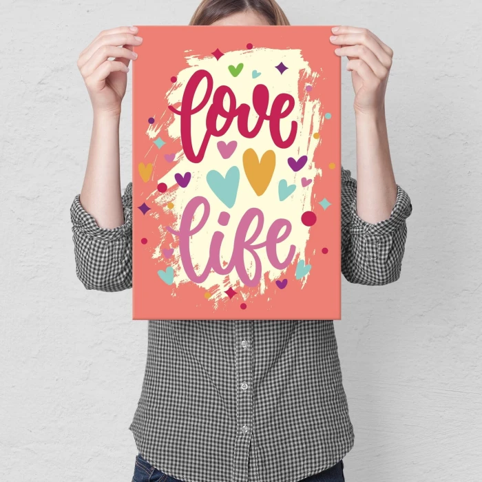 Poster metal love life gift