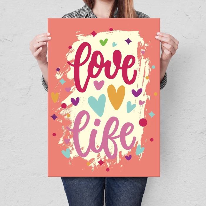 Poster metal love life gift