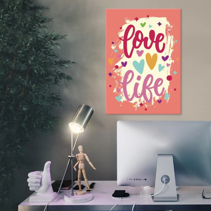 Poster metal love life gift