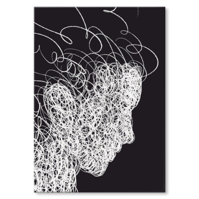 Plakat metalowy curly hair Prezent