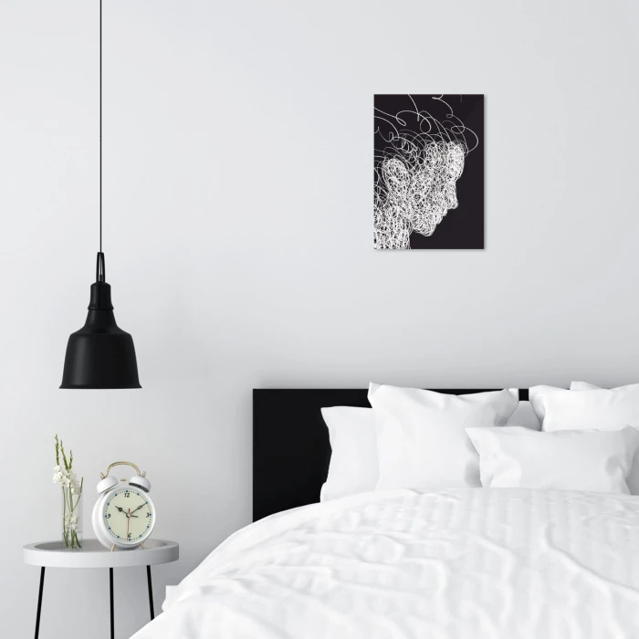 Poster metal curly hair gift