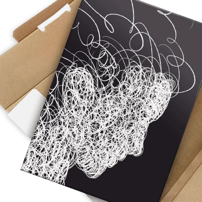 Plakat metalowy curly hair Prezent