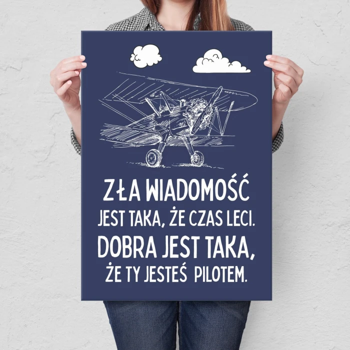 Poster metal jesteś pilotem gift