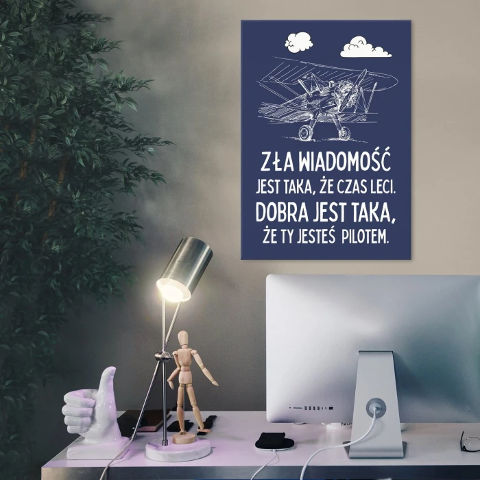Poster metal jesteś pilotem gift