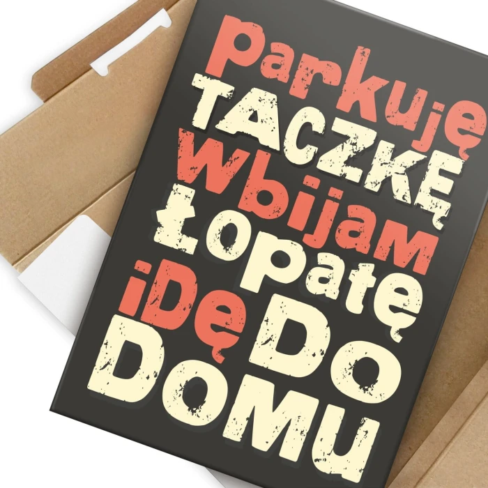 Poster metal idę do domu gift
