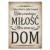 Poster metal miłość tworzy dom gift