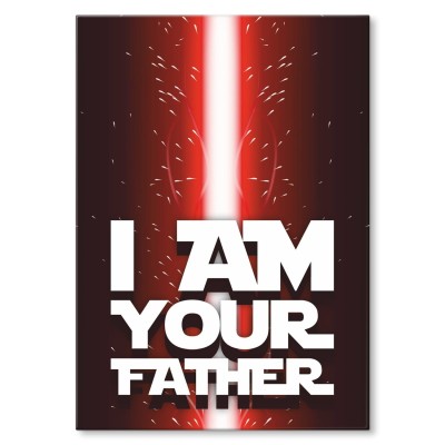 Plakat metalowy i AM YOUR FATHER Prezent
