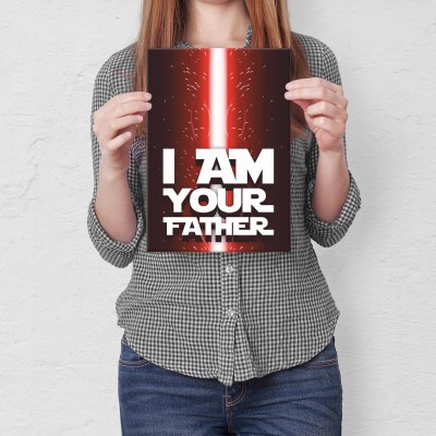 Poster metal i AM YOUR FATHER gift
