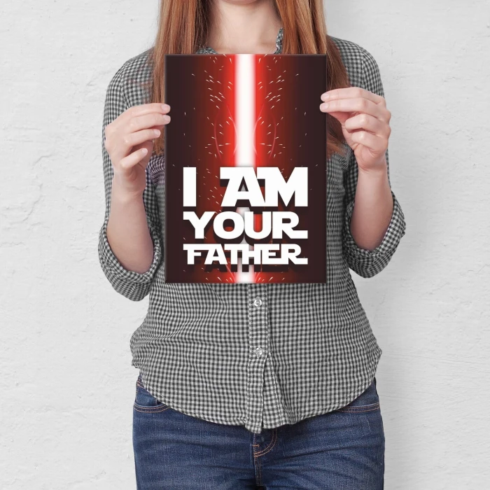 Poster metal i AM YOUR FATHER gift