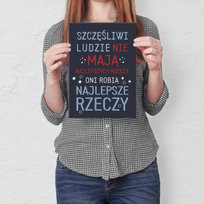 Plakat metalowy Najlepsze rzeczy Prezent