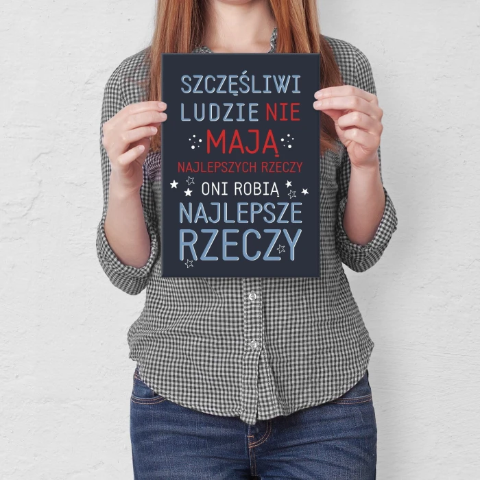 Plakat metalowy Najlepsze rzeczy Prezent