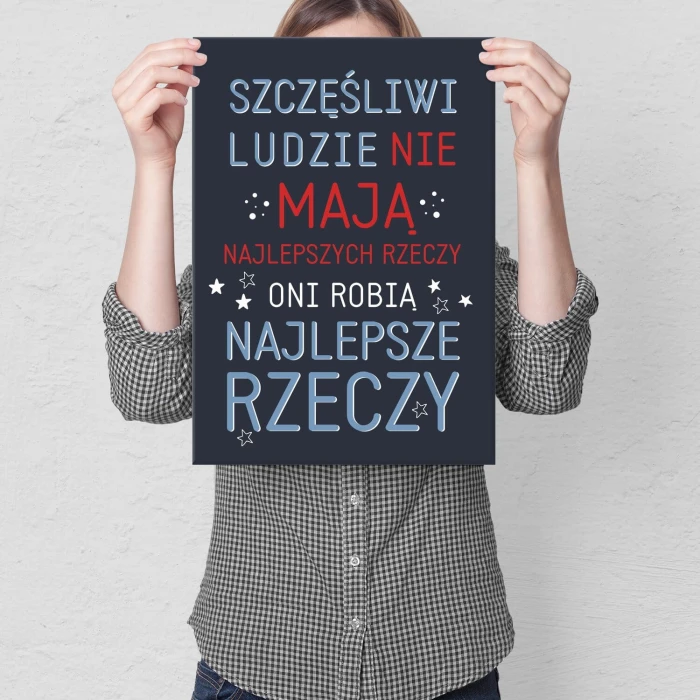 Poster metal Najlepsze rzeczy gift