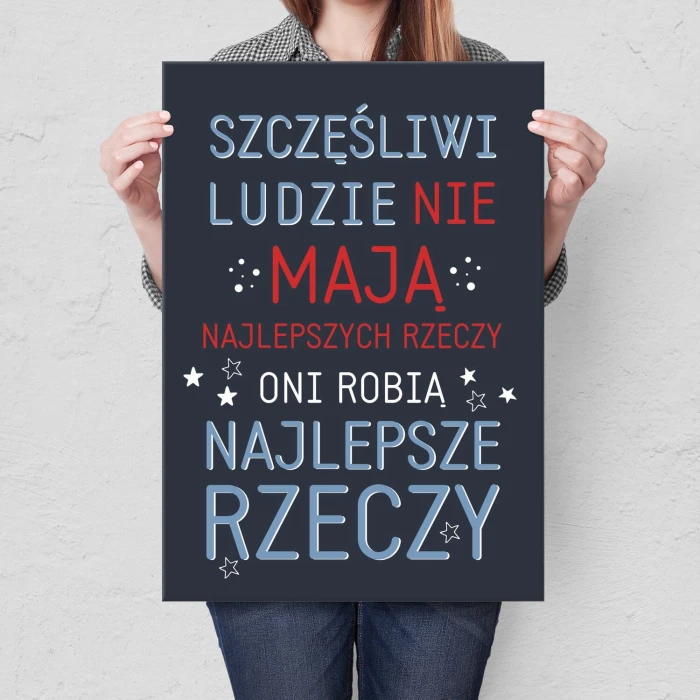 Plakat metalowy Najlepsze rzeczy Prezent