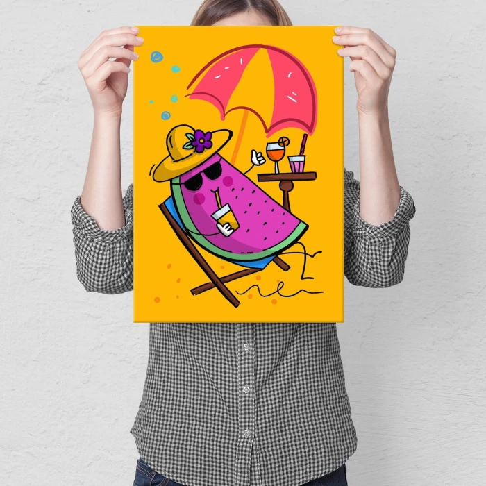 Plakat metalowy Summer Prezent