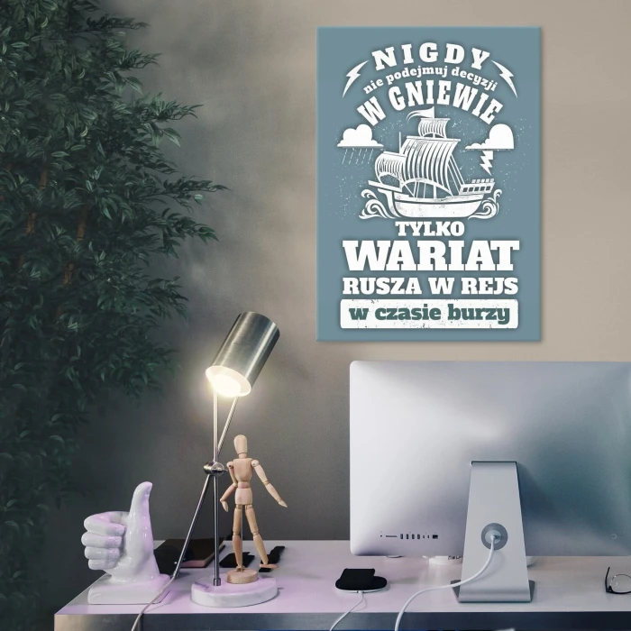 Poster metal W gniewie gift