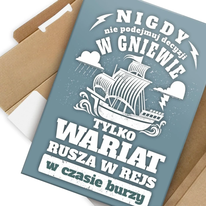 Poster metal W gniewie gift