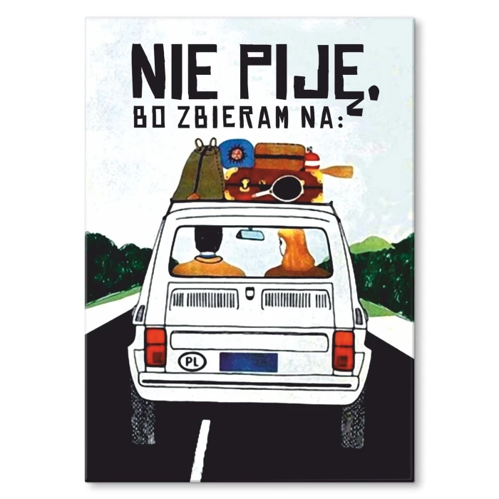 Poster metal zbieram na malucha gift